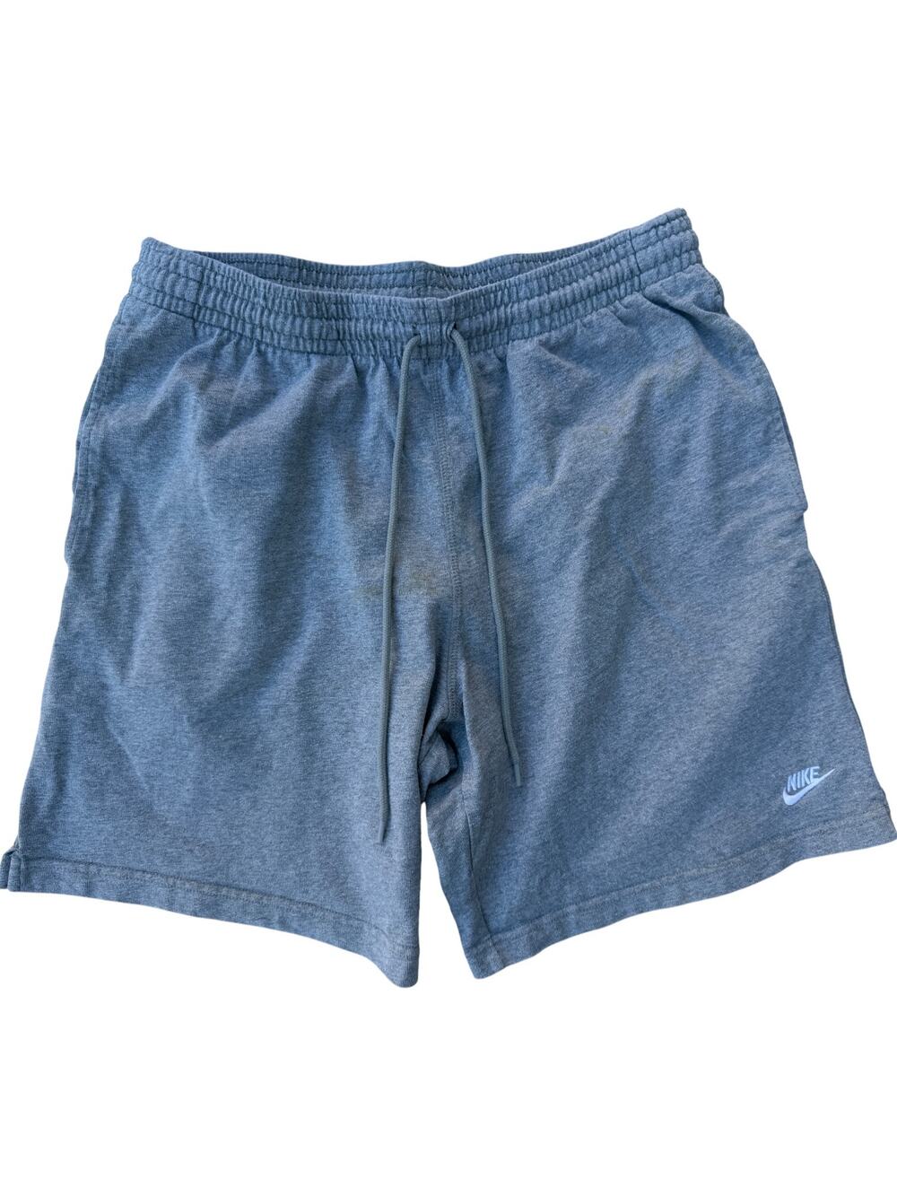Nike Sweat Shorts Mens Gray Swoosh Athletic Lounge Gym
